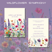 Wildflower Symphony Bruiloft Thema Uitnodiging