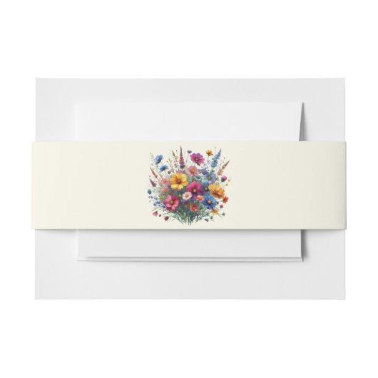 Wildflower Symphony-bruiloft Uitnodigingen Wikkel (Voorkant Voorbeeld)