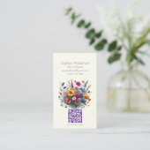 Wildflower Symphony-Cream-Visitekaartjes Visitekaartje (Staand voorkant)