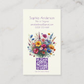 Wildflower Symphony-Cream-Visitekaartjes Visitekaartje (Voorkant)