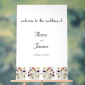 Wildflower Symphony: levendige Waterverf kunst Acryl Bord (Neutraal)