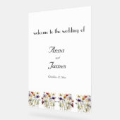 Wildflower Symphony: levendige Waterverf kunst Acryl Bord (Hoek)