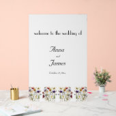 Wildflower Symphony: levendige Waterverf kunst Acryl Bord (Huwelijk)