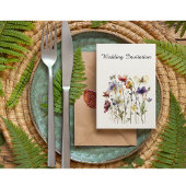 Wildflower Symphony: levendige Waterverf kunst Kaart