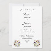 Wildflower Symphony: levendige Waterverf kunst Kaart (Voorkant)