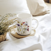 Wildflower Symphony: levendige Waterverf kunst Koffiemok