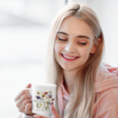 Wildflower Symphony: levendige Waterverf kunst Koffiemok