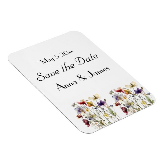 Wildflower Symphony: levendige Waterverf kunst Magneet (Rechterzijde)