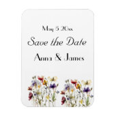 Wildflower Symphony: levendige Waterverf kunst Magneet (Verticaal)