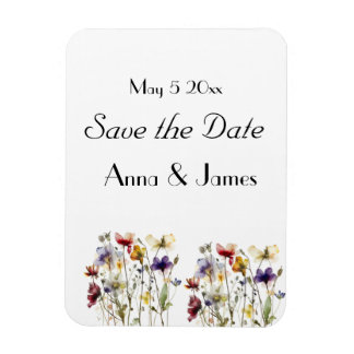 Wildflower Symphony: levendige Waterverf kunst Magneet