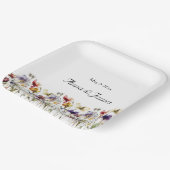 Wildflower Symphony: levendige Waterverf kunst Papieren Bordje (Gebogen)