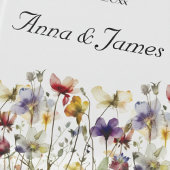 Wildflower Symphony: levendige Waterverf kunst Papieren Bordje