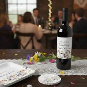 Wildflower Symphony: levendige Waterverf kunst Papieren Bordje