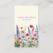 Wildflower Symphony-RSVP-QR-code Visitekaartje (Achterkant)