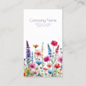 Wildflower Symphony-Visitekaartjes Visitekaartje (Achterkant)
