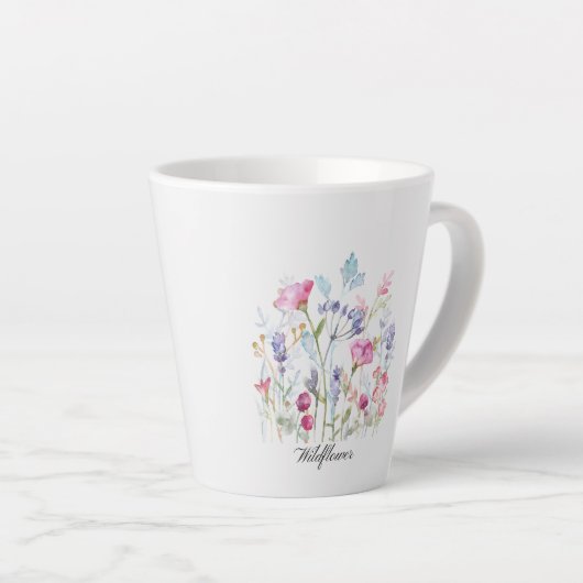 Wildflower Tasse Latte Mok (Rechterhoek)