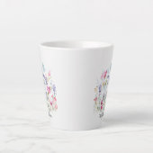Wildflower Tasse Latte Mok (Voorkant)