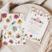Wildflower Tea Baby shower Uitnodiging