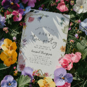 Wildflower Tea Baby shower Uitnodiging