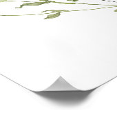 Wildflower Tea Baby shower Welkom Poster (Hoek)