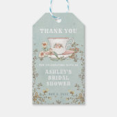 Wildflower Tea Party Dank je Labels Cadeaulabel (Voorkant)