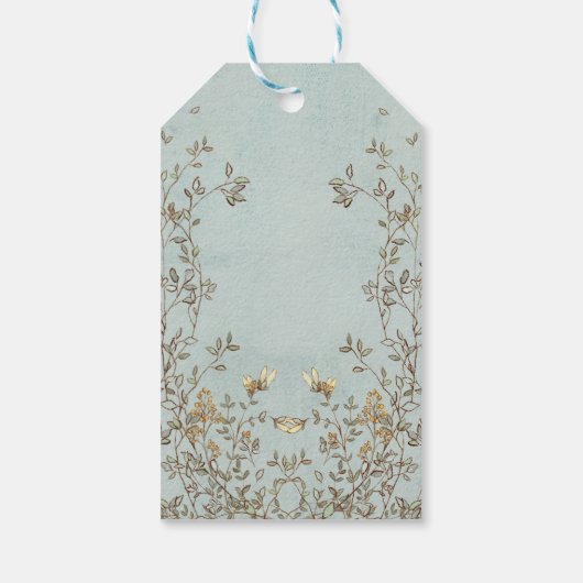 Wildflower Tea Party Dank je Labels Cadeaulabel (Achterkant)