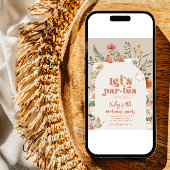 Wildflower Tea Party Uitnodiging voor verjaardag