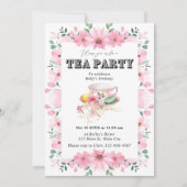 Wildflower Tea Party Uitnodiging voor verjaardag (Voorkant)