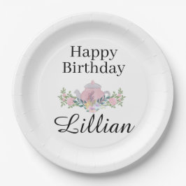 Wildflower Tea Party Verjaardag Bloemen borden Papieren Bordje