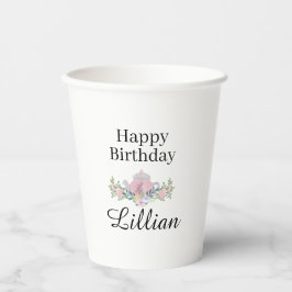 Wildflower Tea Party verjaardagsfeest bloemenkopje Papieren Bekers