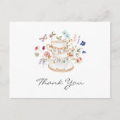 Wildflower Tea Party Vrijgezellenfeest Briefkaart (Voorkant)