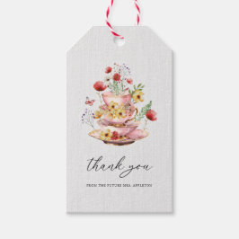 Wildflower Tea Party Vrijgezellenfeest Favor Cadeaulabel