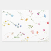 Wildflower Tea Party Vrijgezellenfeest Inpakpapier Vel (Voorkant)