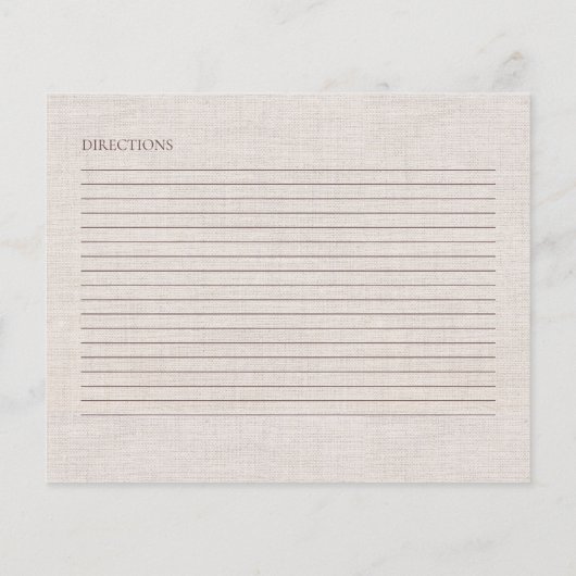 Wildflower Tea Party Vrijgezellenfeest Recept Kaar (Achterkant)