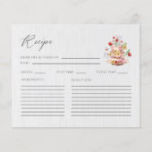 Wildflower Tea Party Vrijgezellenfeest Recept Kaar (Voorkant)