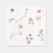 Wildflower Tea Party Vrijgezellenfeest Servet (Voorkant)