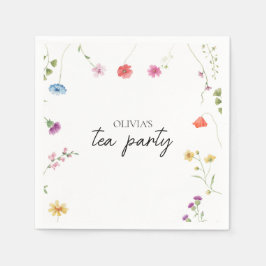 Wildflower Tea Party Vrijgezellenfeest Servet
