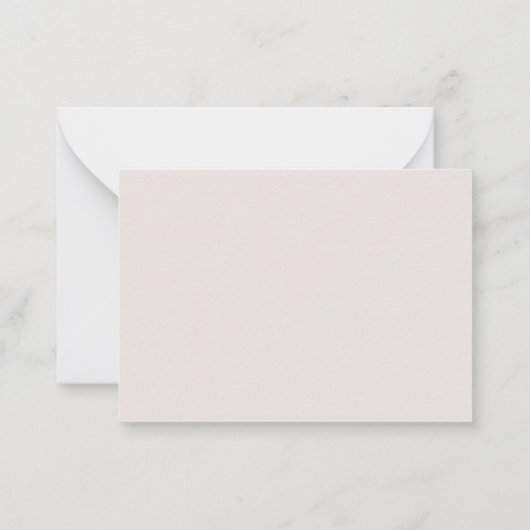 Wildflower Tea Party Waterverf Tea Initiaal Notitiekaartje (Achterkant)