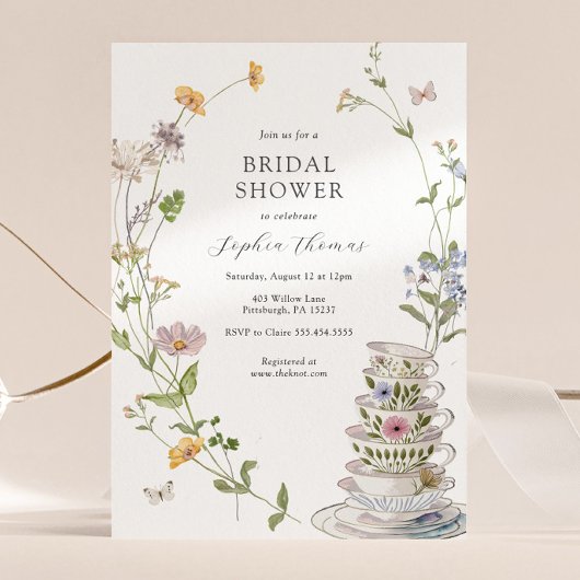 Wildflower Tea Vrijgezellenfeest Kaart