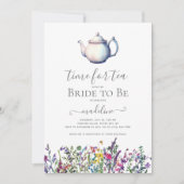 Wildflower Tea Vrijgezellenfeest Kaart (Voorkant)