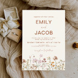 Wildflower Terracotta Botanical Wedding Kaart<br><div class="desc">Plaats de toon voor je wilde Terracotta botanische bruiloft met betoverende uitnodigingssuites. De perfecte manier om je grote dag aan je vrienden en familie aan te kondigen, deze uitnodigingen zullen je gasten een voorbode geven van de botanische schoonheid die hen te wachten staat. De uitnodigingssuite zou de schoonheid van de...</div>