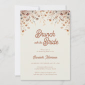 Wildflower Terracotta Bridal Brunch Shower Kaart (Voorkant)