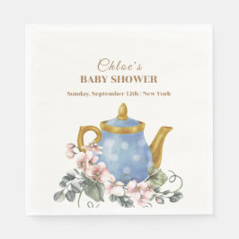  Wildflower Theepot Baby shower Servet