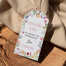 Wildflower thema dank u Label