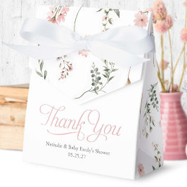 Wildflower thema elegante baby shower gunst bedankdoosjes