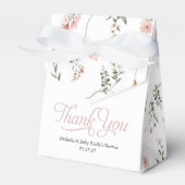 Wildflower thema elegante baby shower gunst bedankdoosjes (Voorkant Zijde)