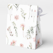 Wildflower thema elegante baby shower gunst bedankdoosjes (Achterkant)