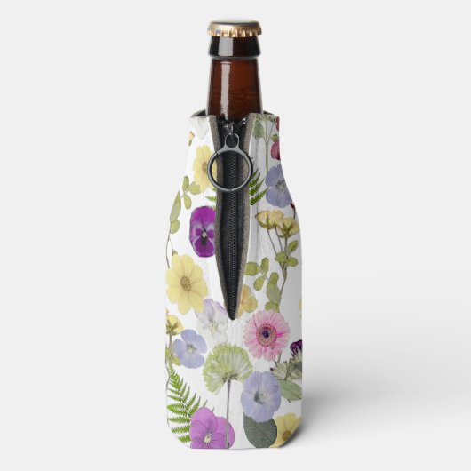  Wildflower thema flessenkoeler Flesjeskoeler (Fles Achterkant)