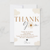 Wildflower thema meisje verjaardag bedankkaart (Voorkant)