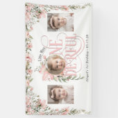 Wildflower thema Miss Onederful foto's achtergrond Spandoek (Verticaal)